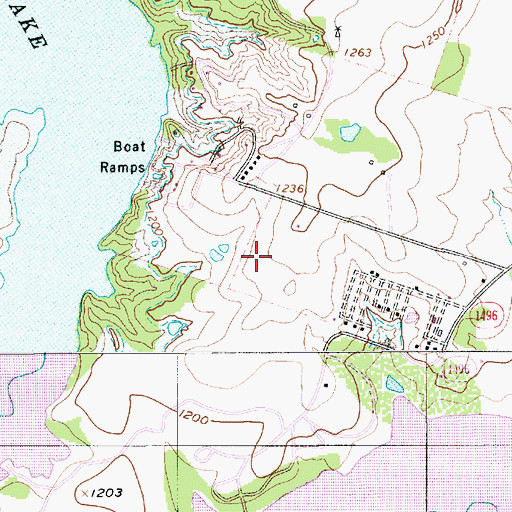 Topographic Map of High Point Park, TX