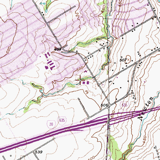 Topographic Map of Highland Hills Park, TX