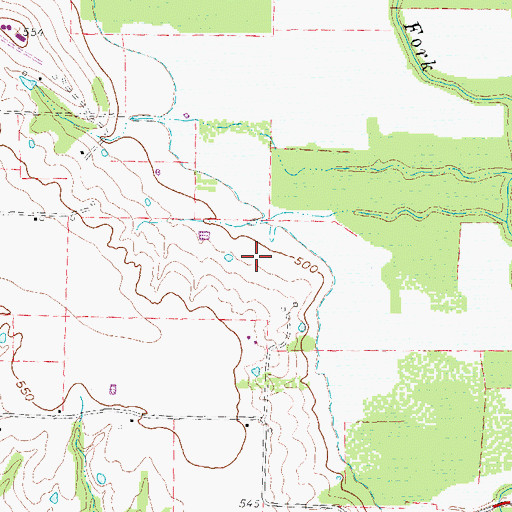 Topographic Map of Highland Park, TX