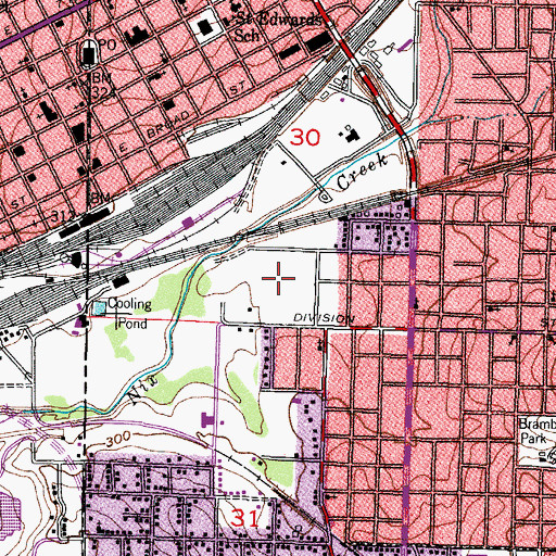 Topographic Map of Hobo Jungle Park, TX