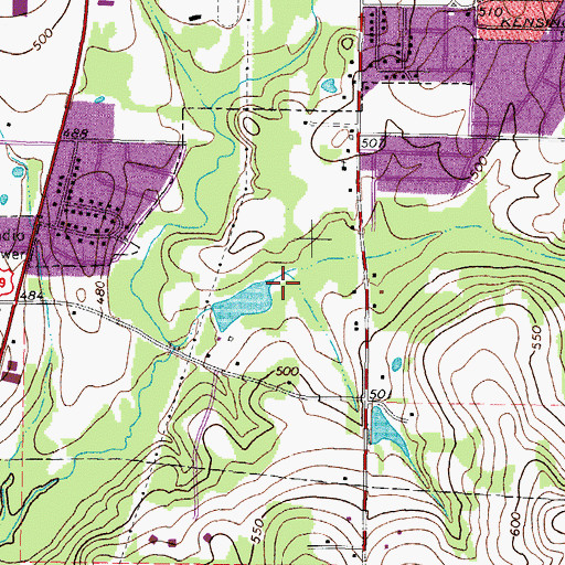 Topographic Map of Southside Park, TX