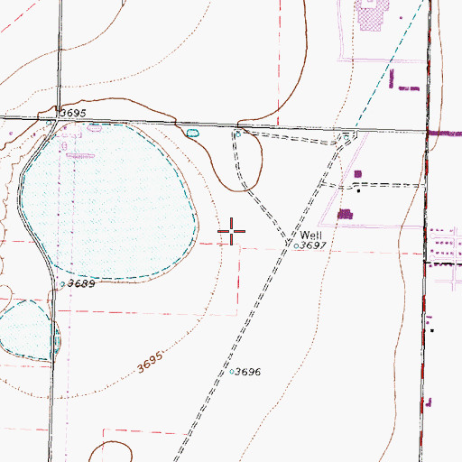 Topographic Map of Southwest Park, TX