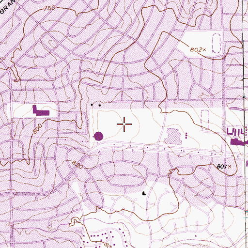 Topographic Map of Southwest Park, TX