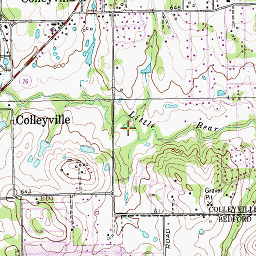 Topographic Map of Sparger Park, TX