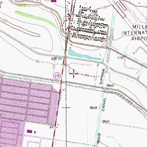 Topographic Map of Spring Fest Park, TX