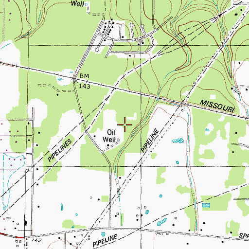 Topographic Map of Spring Klein Park, TX