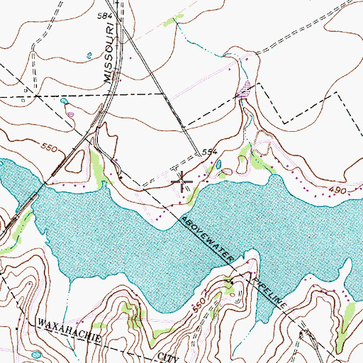 Topographic Map of Spring Park, TX
