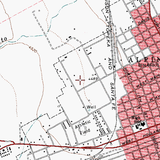 Topographic Map of Shipman Park, TX