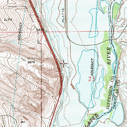 Topographic Map of Platte Canyon Ditch, CO