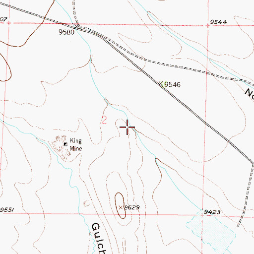 Topographic Map of Slater Ditch, CO