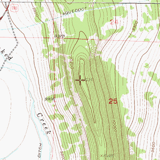 Topographic Map of Red Hill, CO