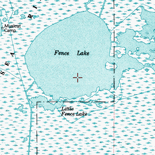 Topographic Map of Sea Rim State Park, TX