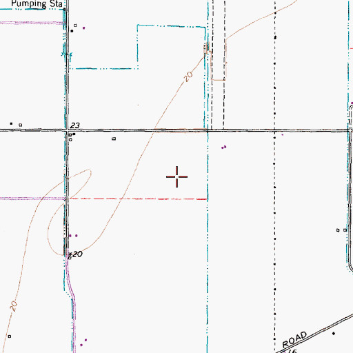 Topographic Map of Rueben Welch Park, TX