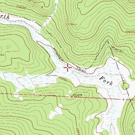 Topographic Map of Hooper Trail, CO