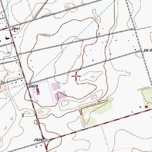 Topographic Map of Sage Park, TX