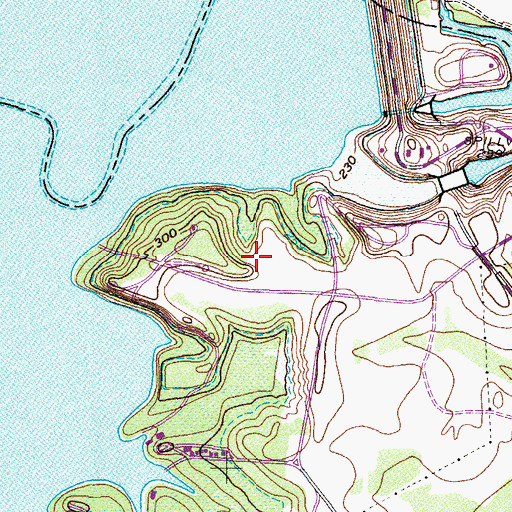 Topographic Map of Rocky Point Park, TX