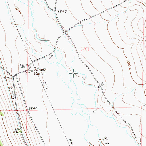 Topographic Map of Trout Creek Ditch, CO