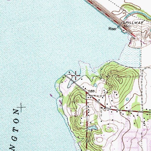 Topographic Map of Richard Simpson Park, TX
