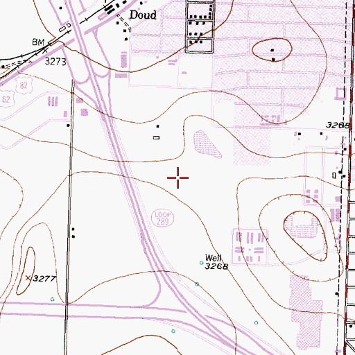 Topographic Map of Ratliff Park, TX