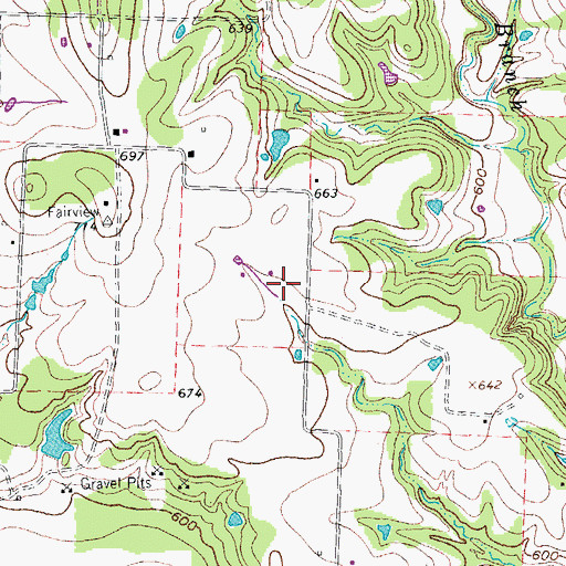 Topographic Map of Ray Roberts Lake State Park - Johnson Branch Unit, TX