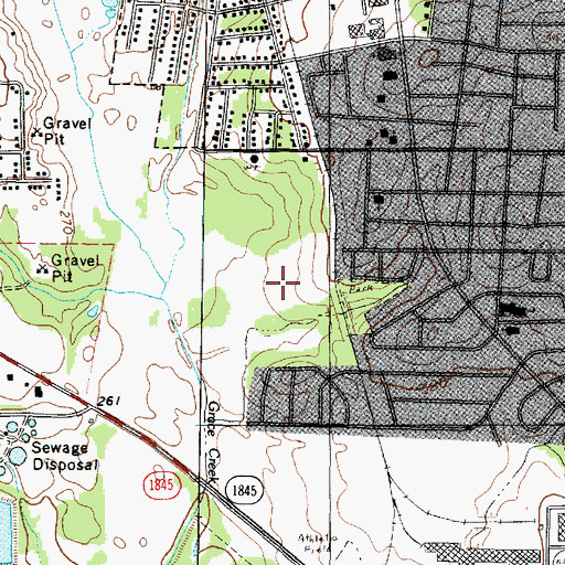 Topographic Map of Pinewood Park, TX