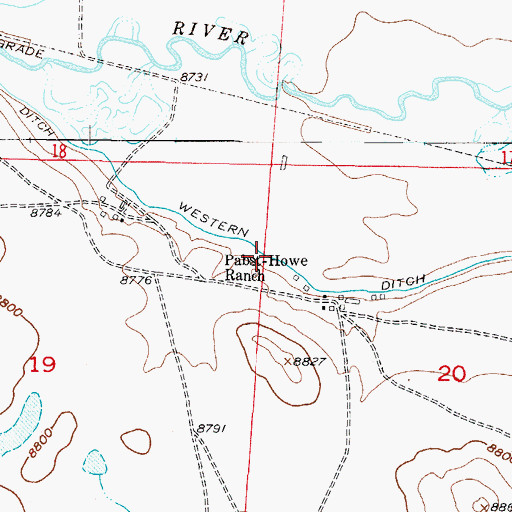 Topographic Map of Western Ditch, CO