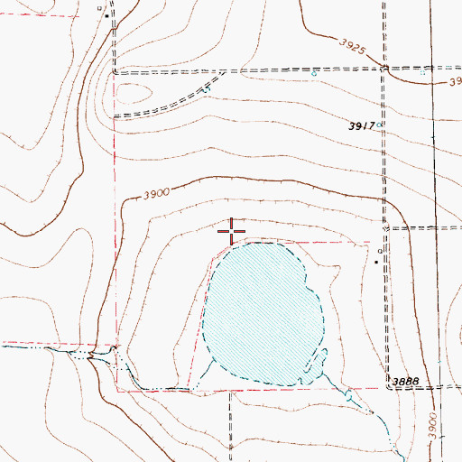 Topographic Map of Playa Lakes Wildlife Management Area - Dimmit Unit, TX