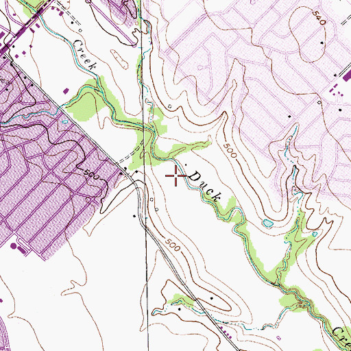 Topographic Map of O'Banion Park, TX