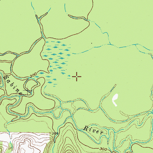 Topographic Map of Old Sabine Bottom Wildlife Management Area, TX