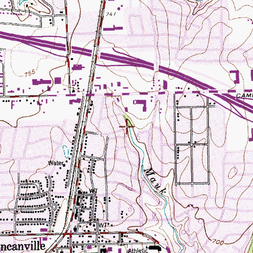 Topographic Map of Oriole Park, TX
