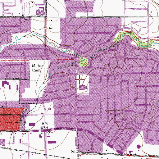 Topographic Map of Outpost Park, TX