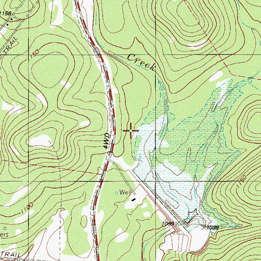Topographic Map of Panther Spring Park, TX