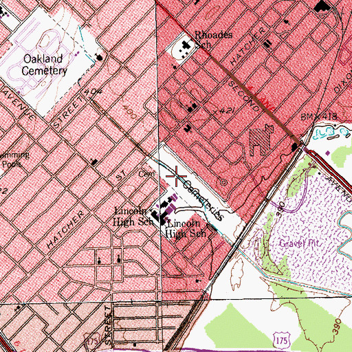 Topographic Map of Nelson Park, TX