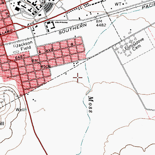 Topographic Map of New Town Park, TX