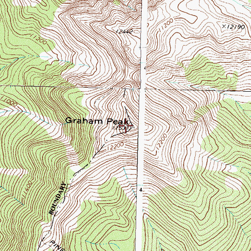 Topographic Map of Graham Peak, CO