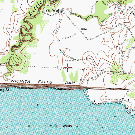 Topographic Map of North Park, TX