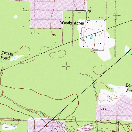 Topographic Map of North Park Recreation Area, TX
