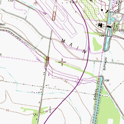 Topographic Map of Motorcycle Park, TX