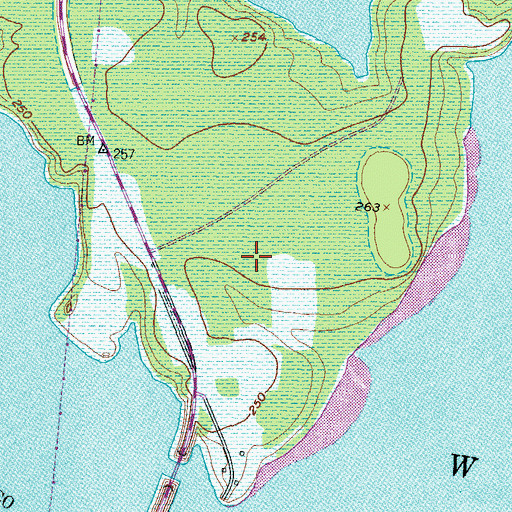 Topographic Map of Mauldin Lake Park, TX