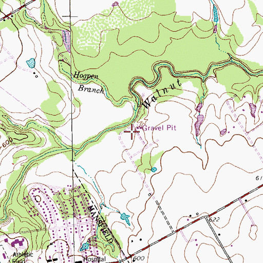 Topographic Map of McKnight Park, TX