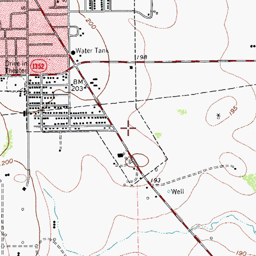 Topographic Map of Mary Garcia Park, TX