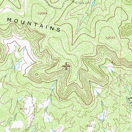 Topographic Map of Mason Mountain Wildlife Management Area, TX