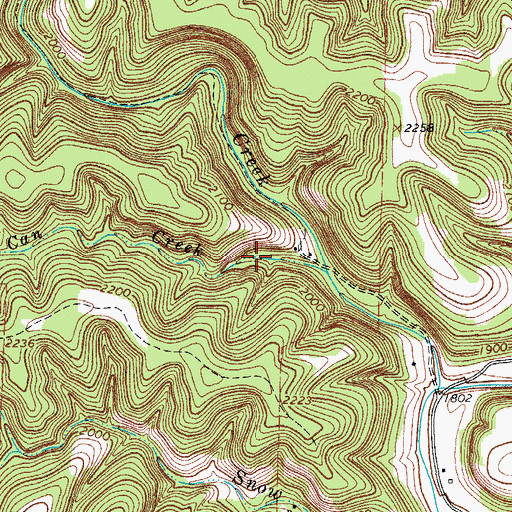 Topographic Map of Lost Maples State Natural Area, TX