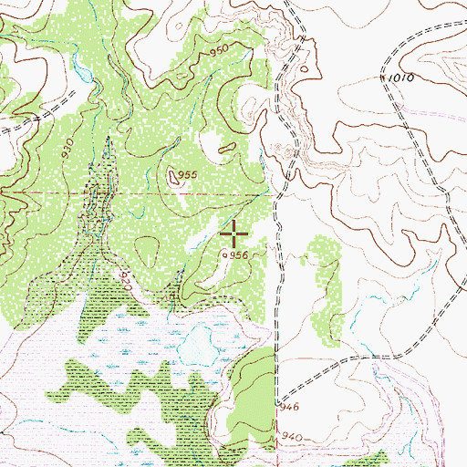 Topographic Map of Marsh Park, TX
