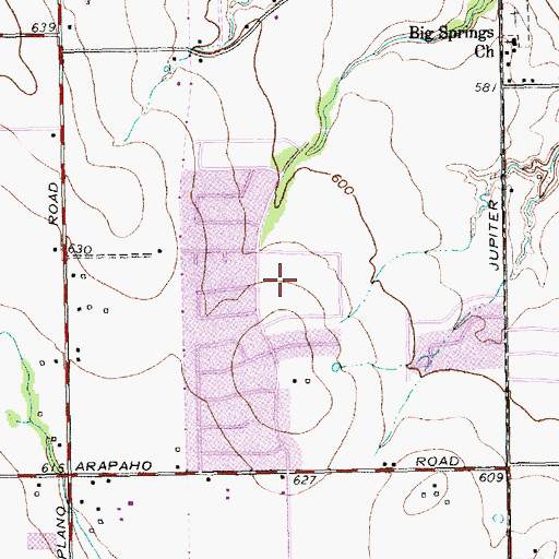 Topographic Map of Yale Park, TX