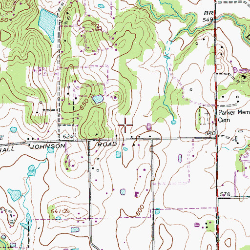 Topographic Map of Yorkshire Meadows Park, TX