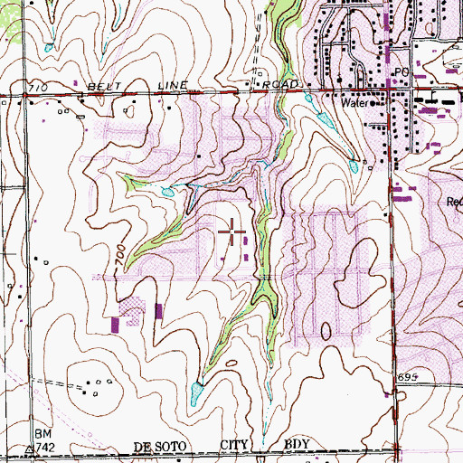 Topographic Map of Zeigler Park, TX