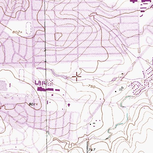 Topographic Map of Wedgeworth Park, TX