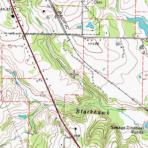 Topographic Map of Whitehouse Park, TX