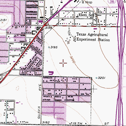 Topographic Map of Will Sedberry Park, TX